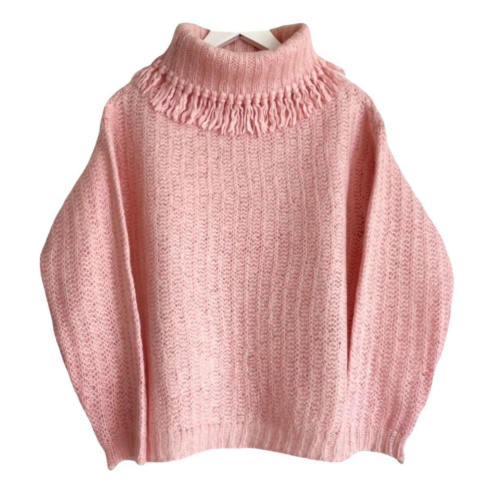 Miu Miu Soft Pink Cowl Neck Sweater